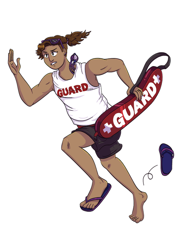 Luca the Lifeguard is running!