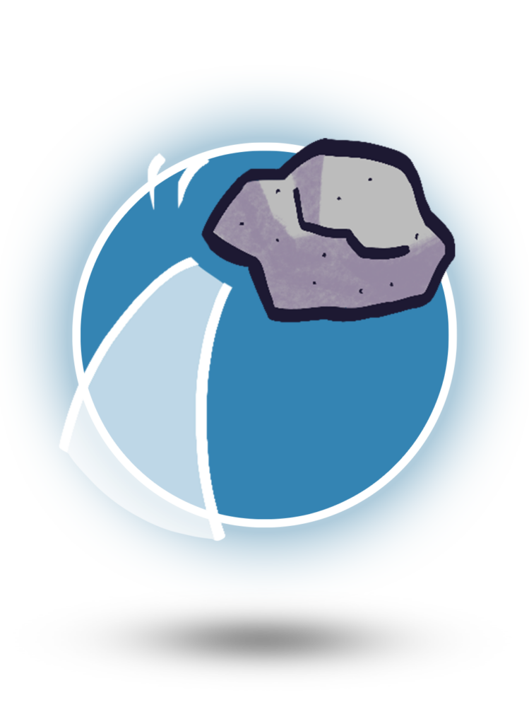 The throwing rock version of the Portal Explorer badge!