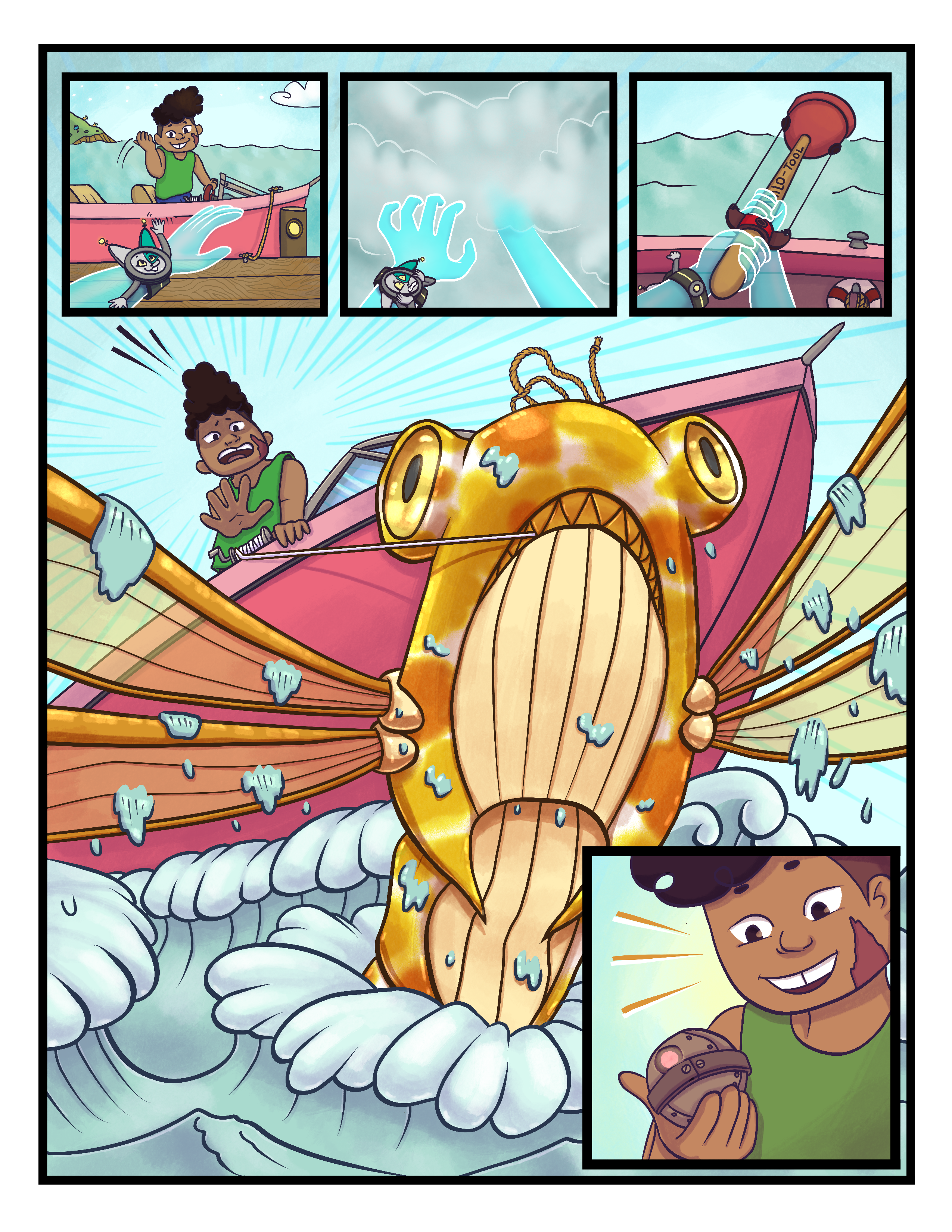 The Milo-Tool success version of the Docks comic page!