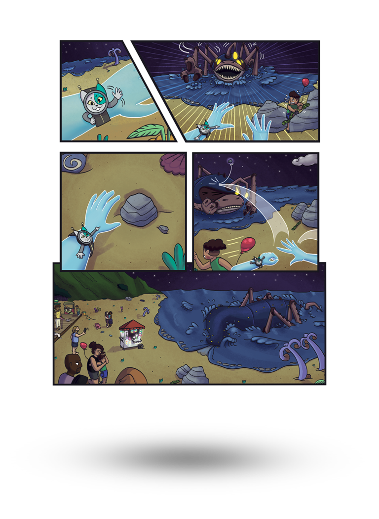 The Throw rock version of the Introduction comic page!