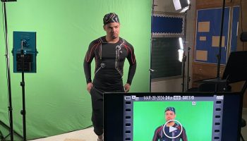 Justin models for the camera between takes for Deafverse: Legends of the Eldertree.