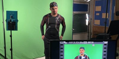 Justin models for the camera between takes for Deafverse: Legends of the Eldertree.