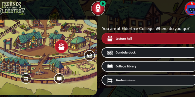 Here’s the map screen where you can click around to explore Eldertree Vale!